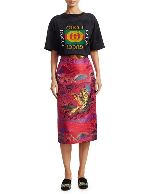 gucci tiger skirt|Gucci skirts women.